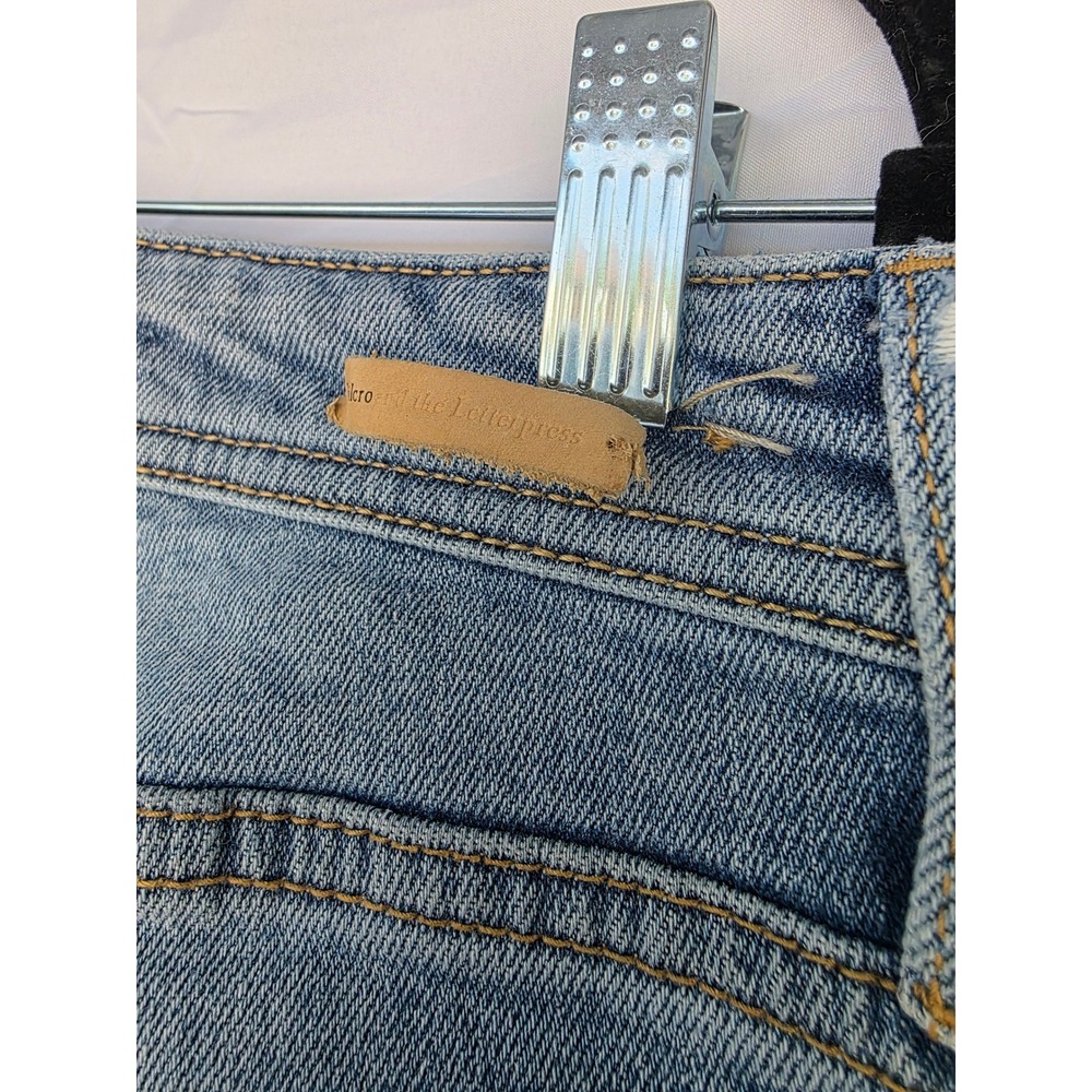 Pilcro and the Letterpress Slim Boyfriend Jeans Side Stripe Distressed 30 Stripe - Picture 9 of 14